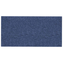 Wandhoofdbord 12 pcs Blauw 60 x 30 cm Stof
