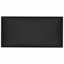 Wandhoofdbord 12 pcs Zwart 60 x 30 cm Stof