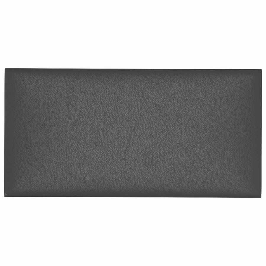 Wandhoofdbord 12 pcs Grijs 60 x 30 cm Stof