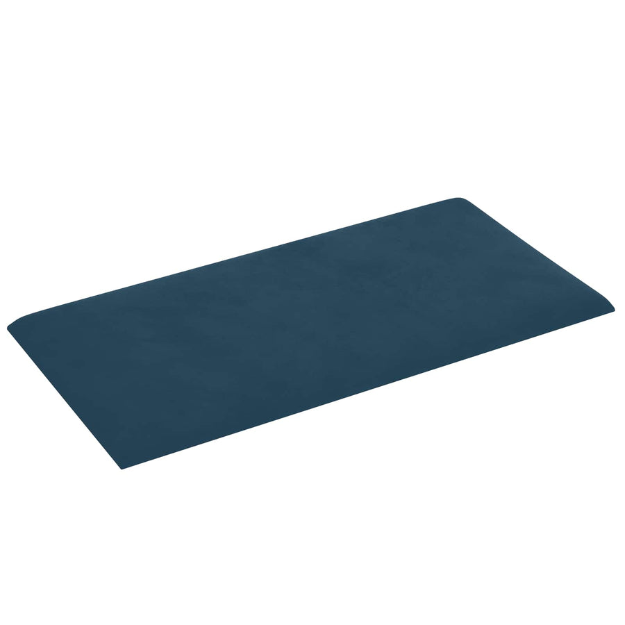 Wandhoofdbord 12 pcs Blauw 60 x 30 cm Fluweel