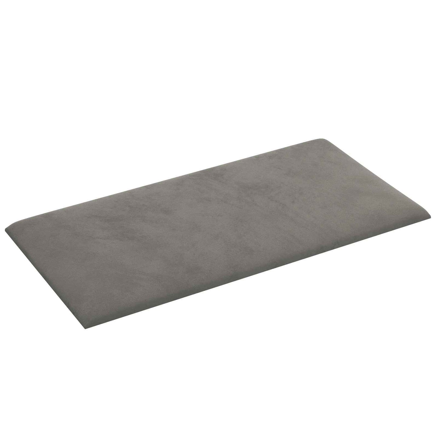 Wandhoofdbord 12 pcs Lichtgrijs 60 x 30 cm Fluweel