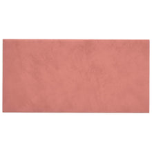 Wandhoofdbord 12 pcs Roze 60 x 30 cm Fluweel