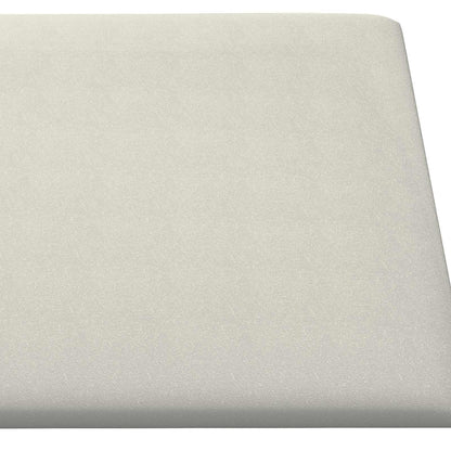 Wandhoofdbord 12 pcs Crème 60 x 30 cm Fluweel