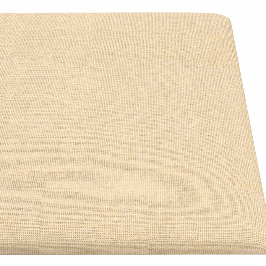 Wandhoofdbord 12 pcs Crème 90 x 15 cm Stof