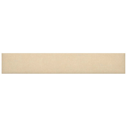 Wandhoofdbord 12 pcs Crème 90 x 15 cm Stof