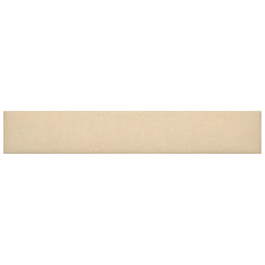 Wandhoofdbord 12 pcs Crème 90 x 15 cm Stof