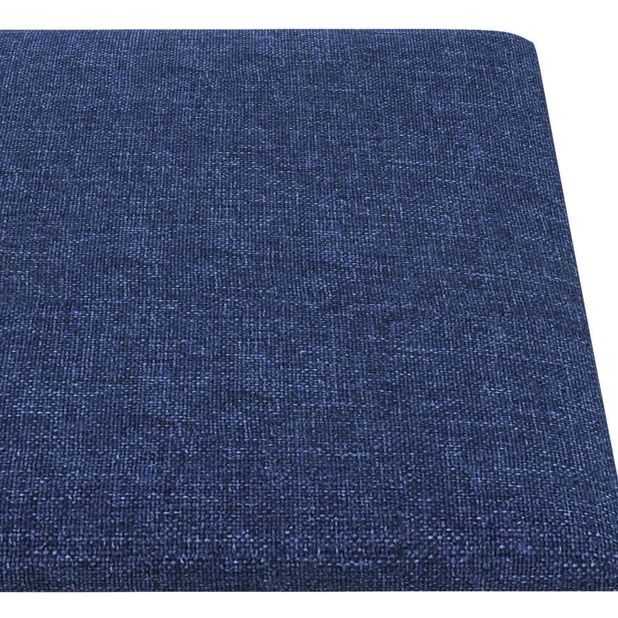 Wandhoofdbord 12 pcs Blauw 90 x 15 cm Stof