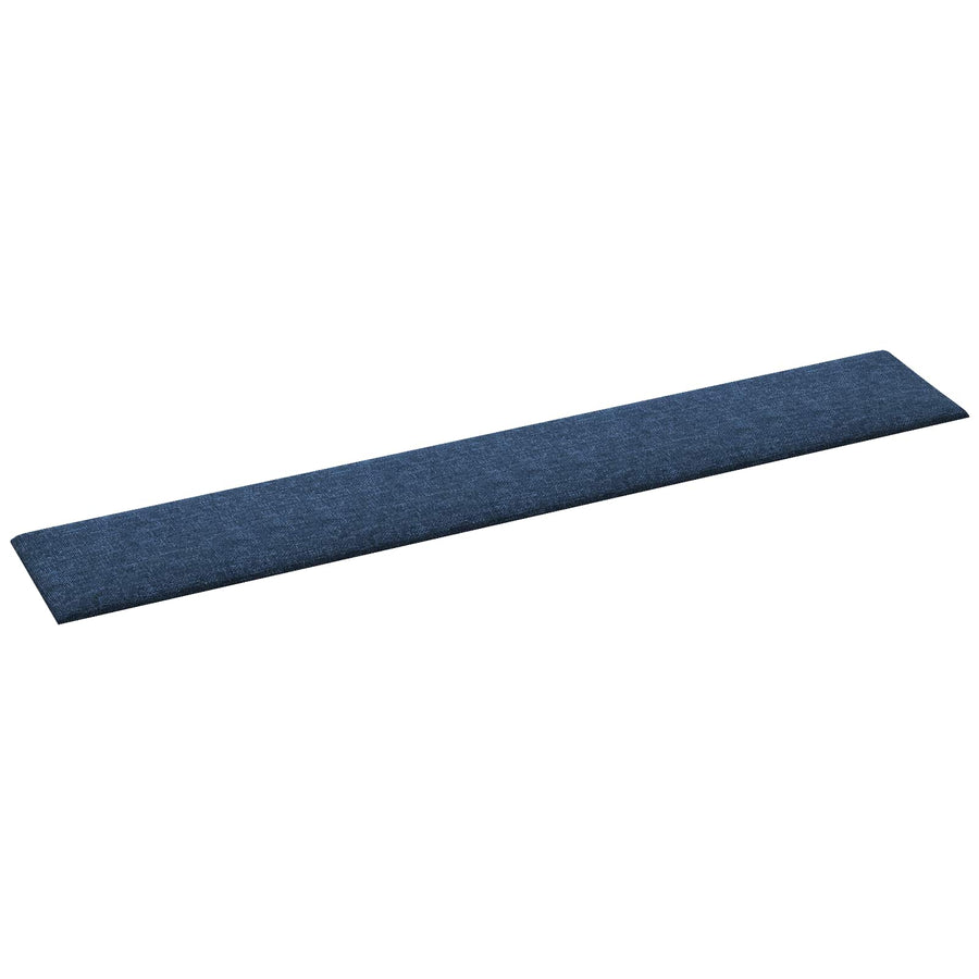 Wandhoofdbord 12 pcs Blauw 90 x 15 cm Stof