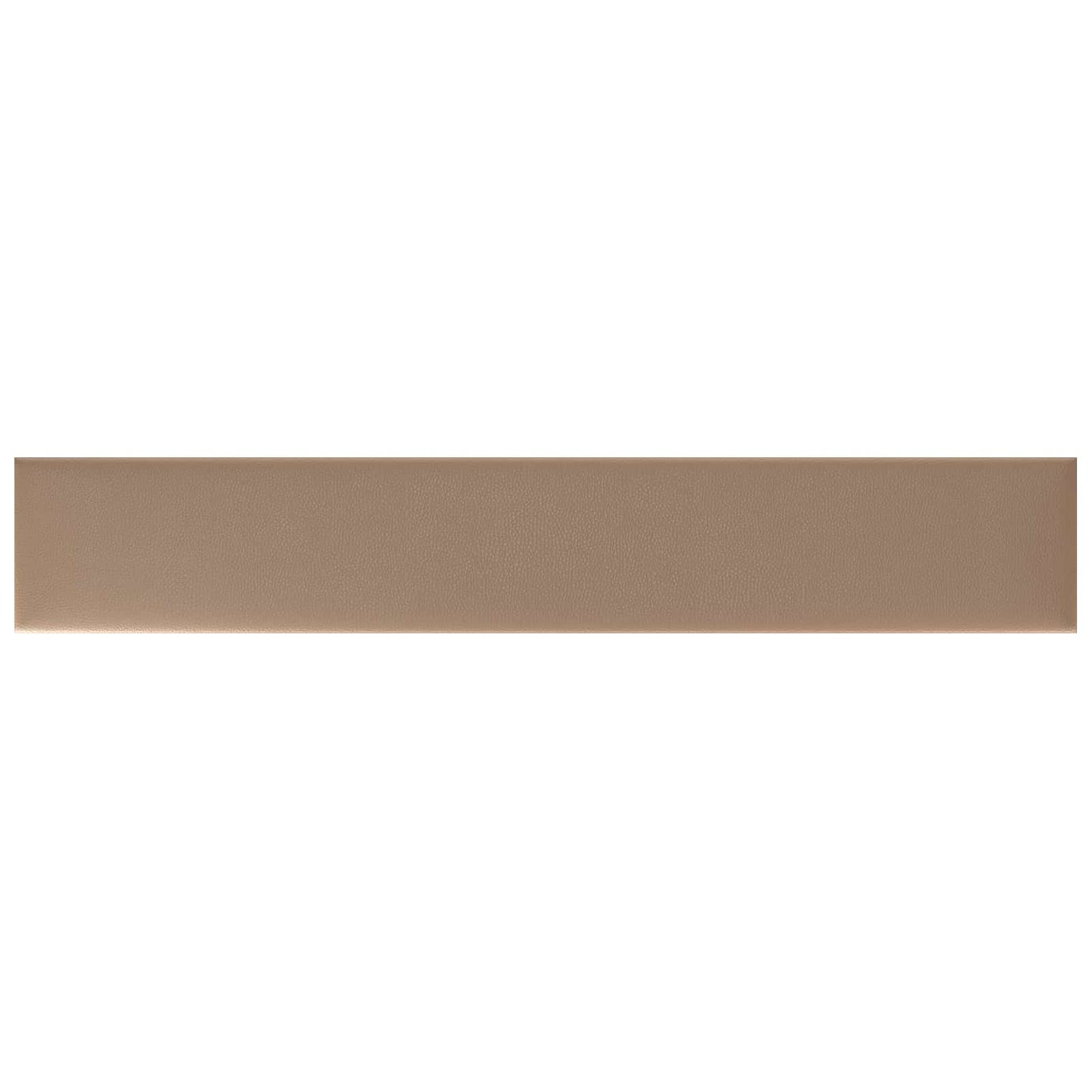Wandhoofdbord 12 pcs Cappuccino 90 x 15 cm Stof