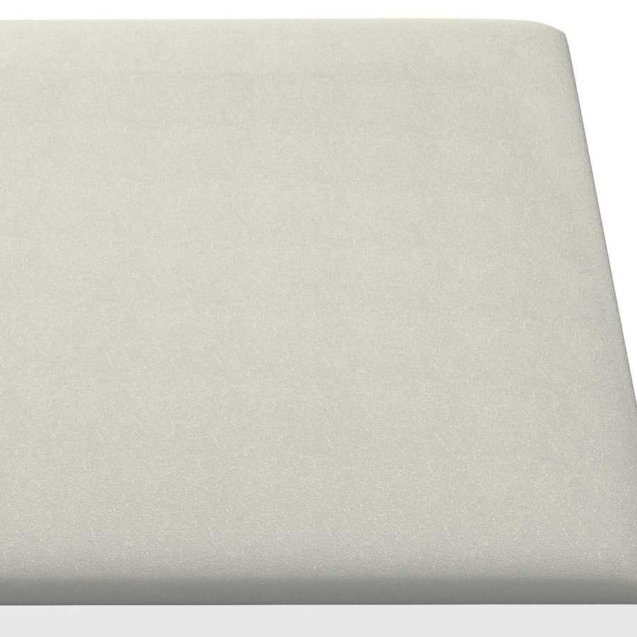 Wandhoofdbord 12 pcs Crème 90 x 15 cm Fluweel