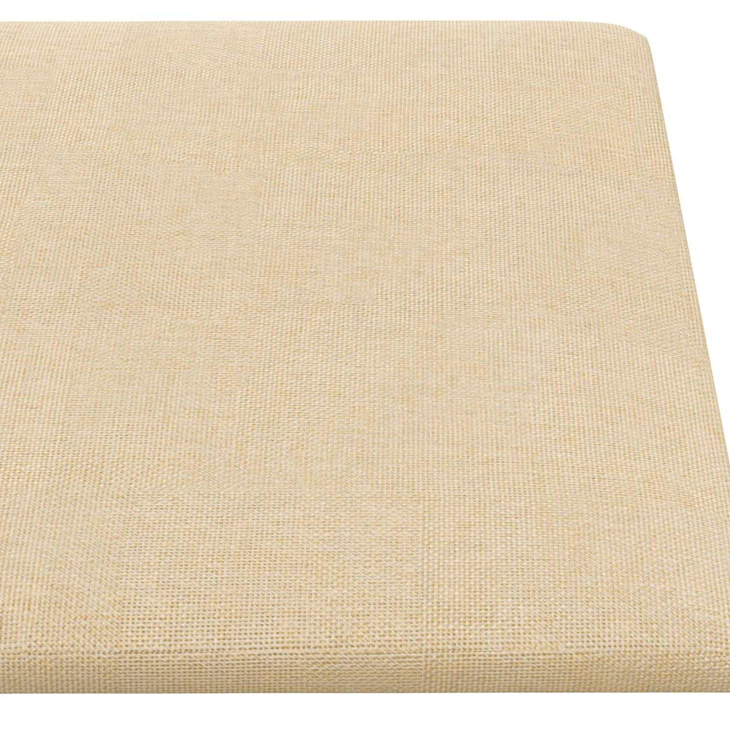 Wandhoofdbord 12 st 90 x 30 cm Crème Stof