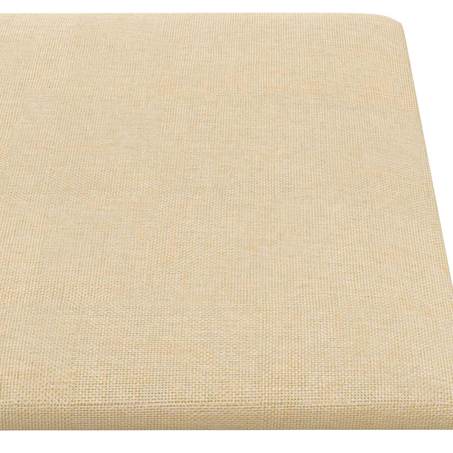 Wandhoofdbord 12 st 90 x 30 cm Crème Stof