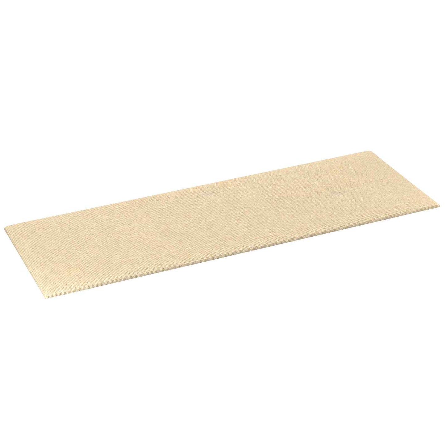 Wandhoofdbord 12 st 90 x 30 cm Crème Stof