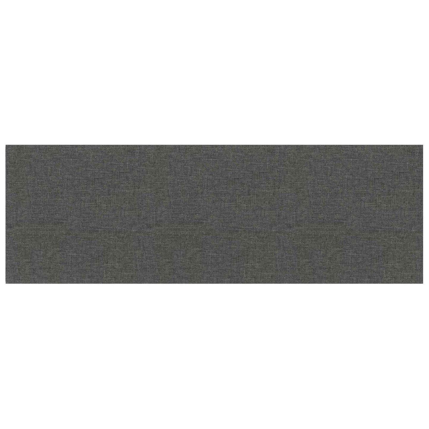 Wandhoofdbord 12 pcs Donkergrijs 90 x 30 cm Stof