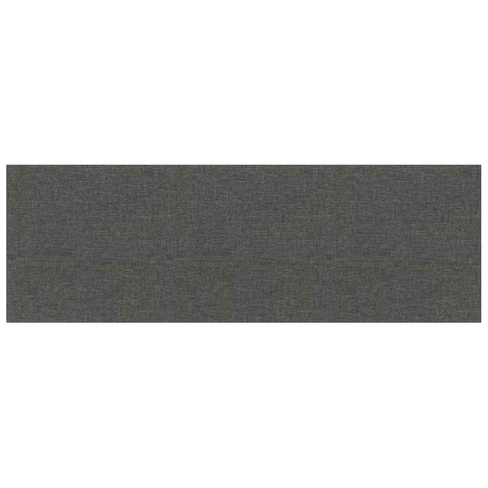Wandhoofdbord 12 pcs Donkergrijs 90 x 30 cm Stof