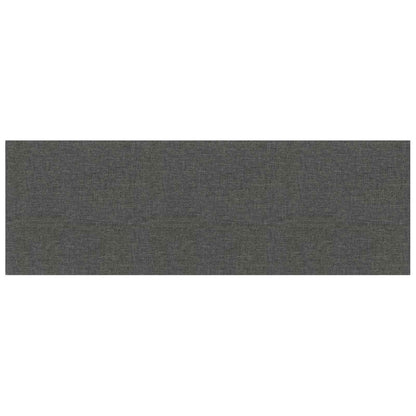 Wandhoofdbord 12 pcs Donkergrijs 90 x 30 cm Stof