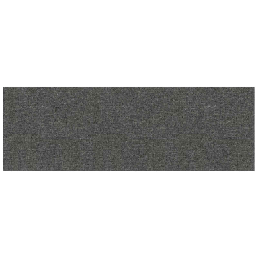 Wandhoofdbord 12 pcs Donkergrijs 90 x 30 cm Stof
