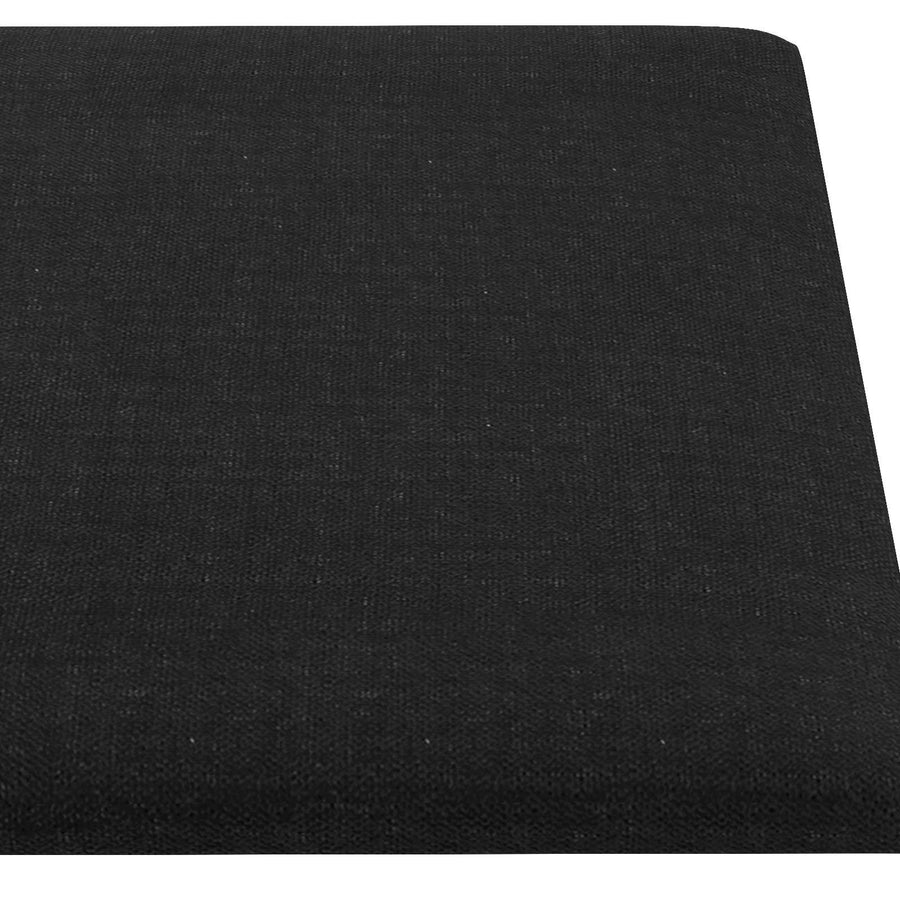 Wandhoofdbord 12 pcs Zwart 90 x 30 cm Stof
