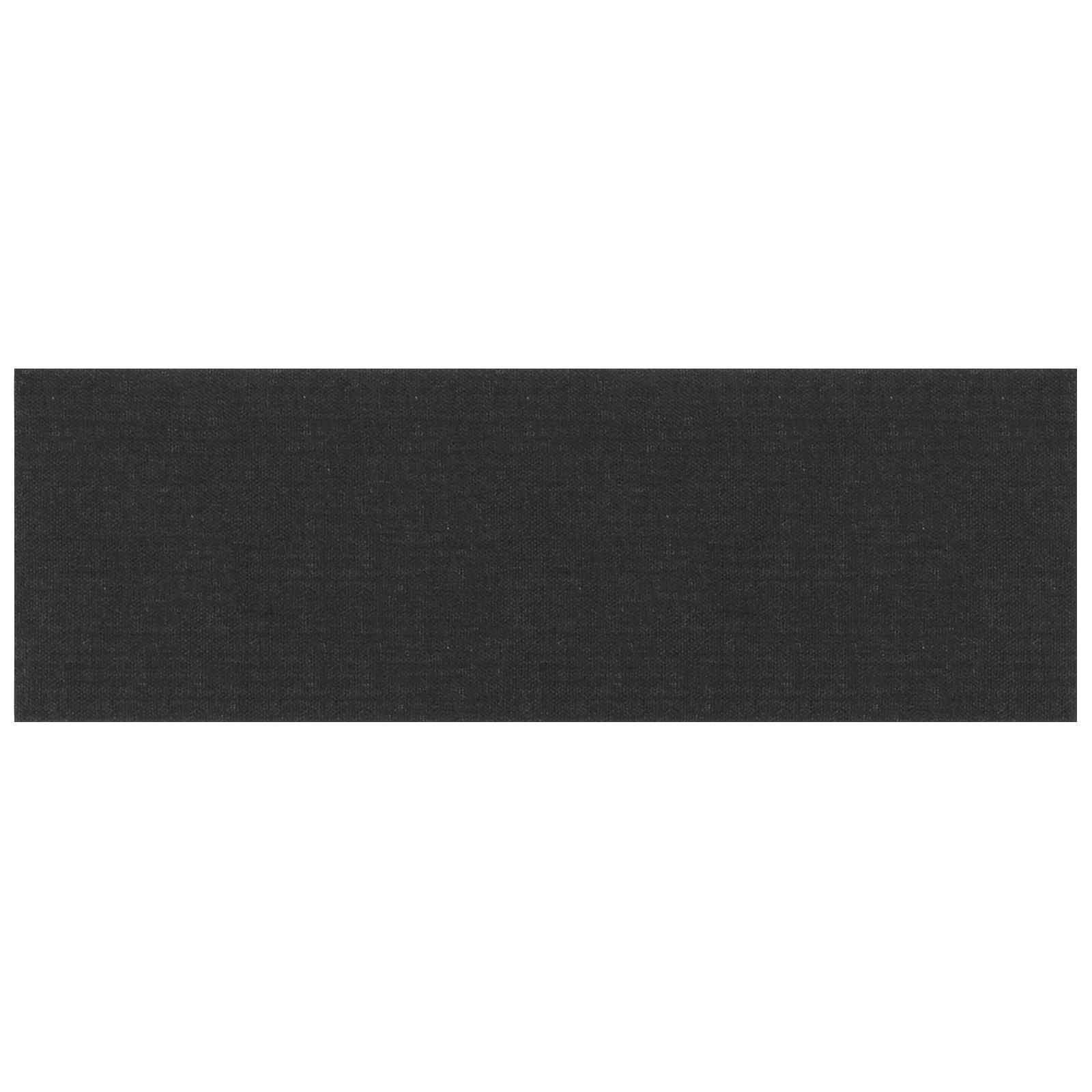Wandhoofdbord 12 pcs Zwart 90 x 30 cm Stof