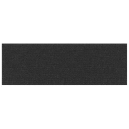 Wandhoofdbord 12 pcs Zwart 90 x 30 cm Stof