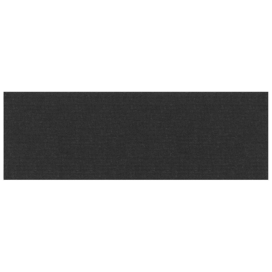 Wandhoofdbord 12 pcs Zwart 90 x 30 cm Stof