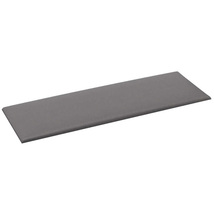 Wandhoofdbord 12 pcs Grijs 90 x 30 cm Stof