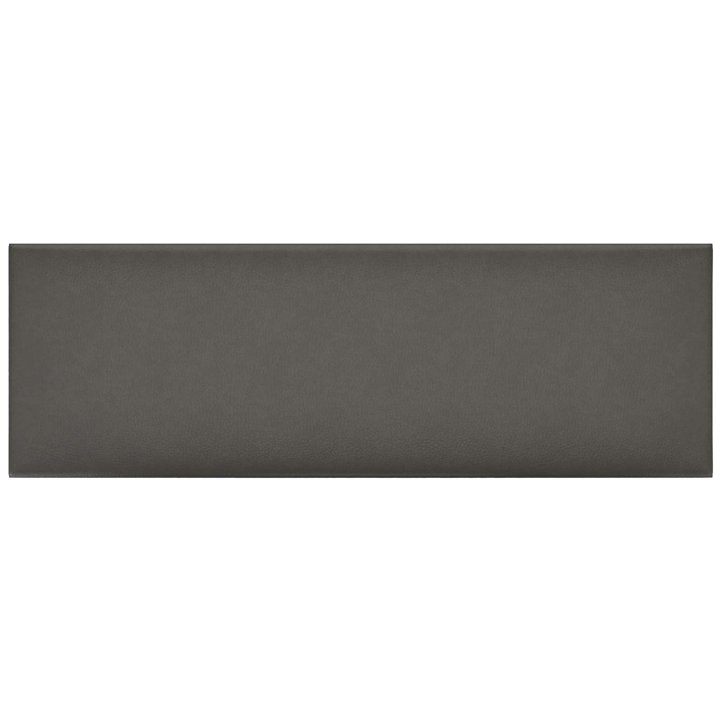 Wandhoofdbord 12 pcs Grijs 90 x 30 cm Stof