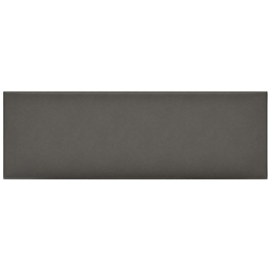 Wandhoofdbord 12 pcs Grijs 90 x 30 cm Stof