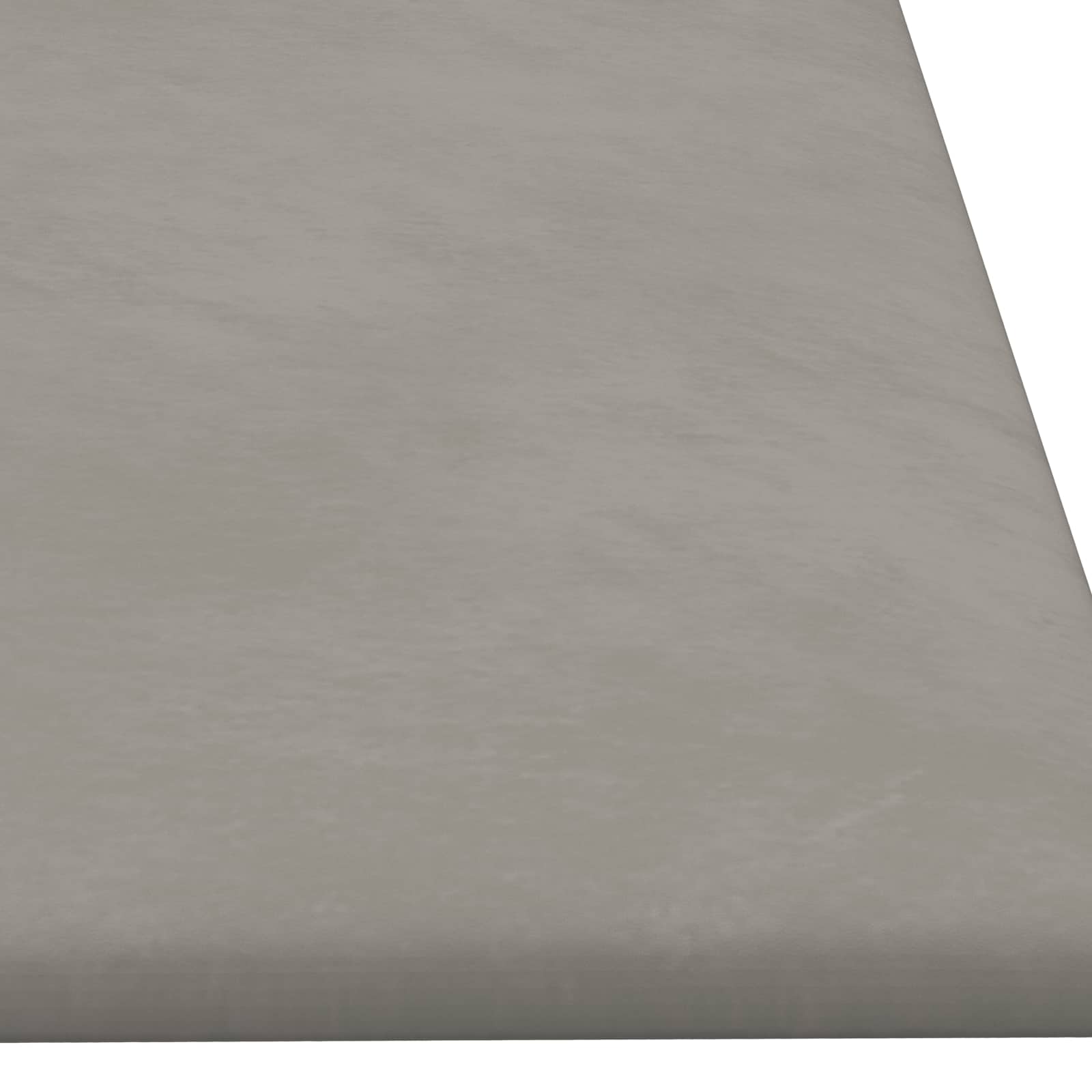 Wandhoofdbord 12 pcs Lichtgrijs 90 x 30 cm Fluweel