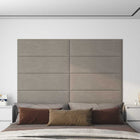 Wall Headboard 12 pcs Light Grey 90 x 30 cm Velvet