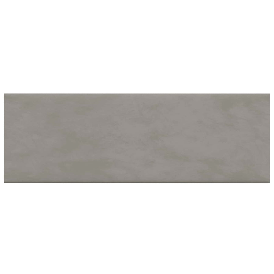 Wandhoofdbord 12 pcs Lichtgrijs 90 x 30 cm Fluweel