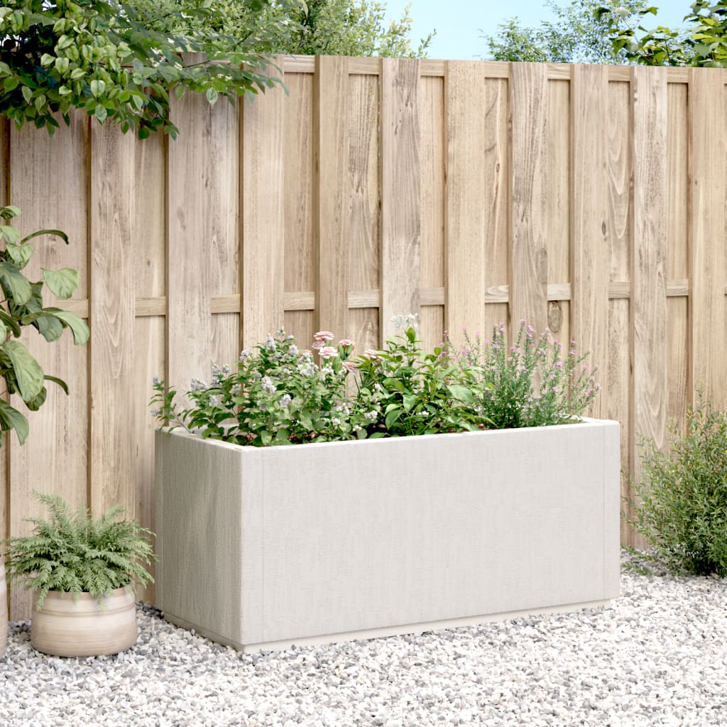 Plantenbak 80X36X35 Cm Polypropeen Wit Groen