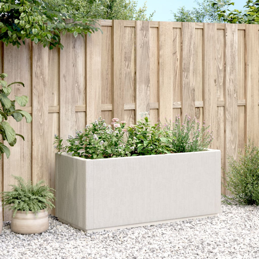 Plantenbak 80X36X35 Cm Polypropeen Wit Groen