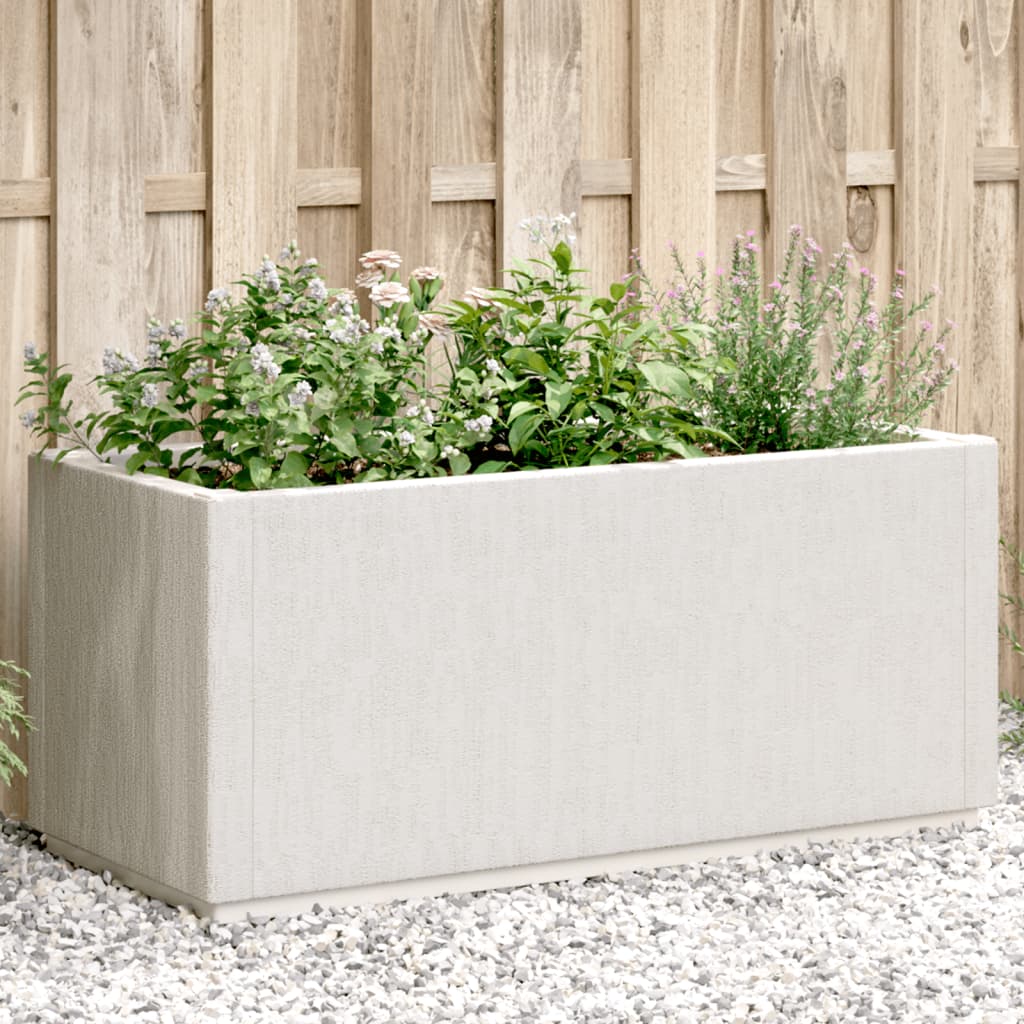 Plantenbak 80X36X35 Cm Polypropeen Wit Groen