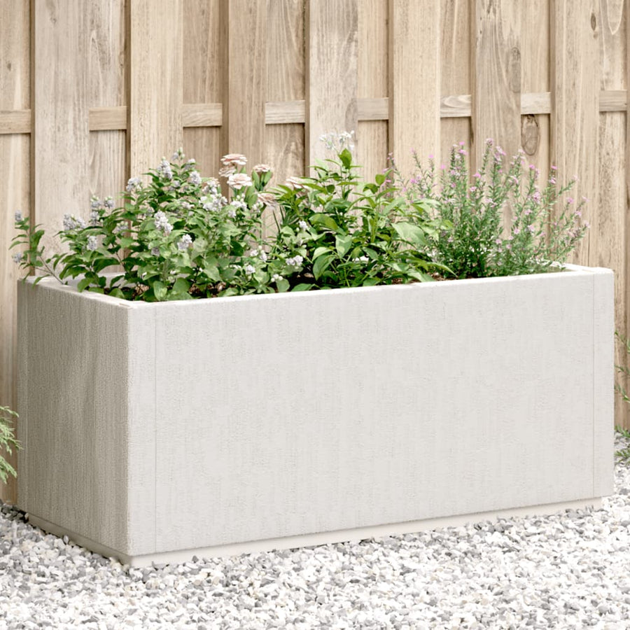 Plantenbak 80X36X35 Cm Polypropeen Wit Groen