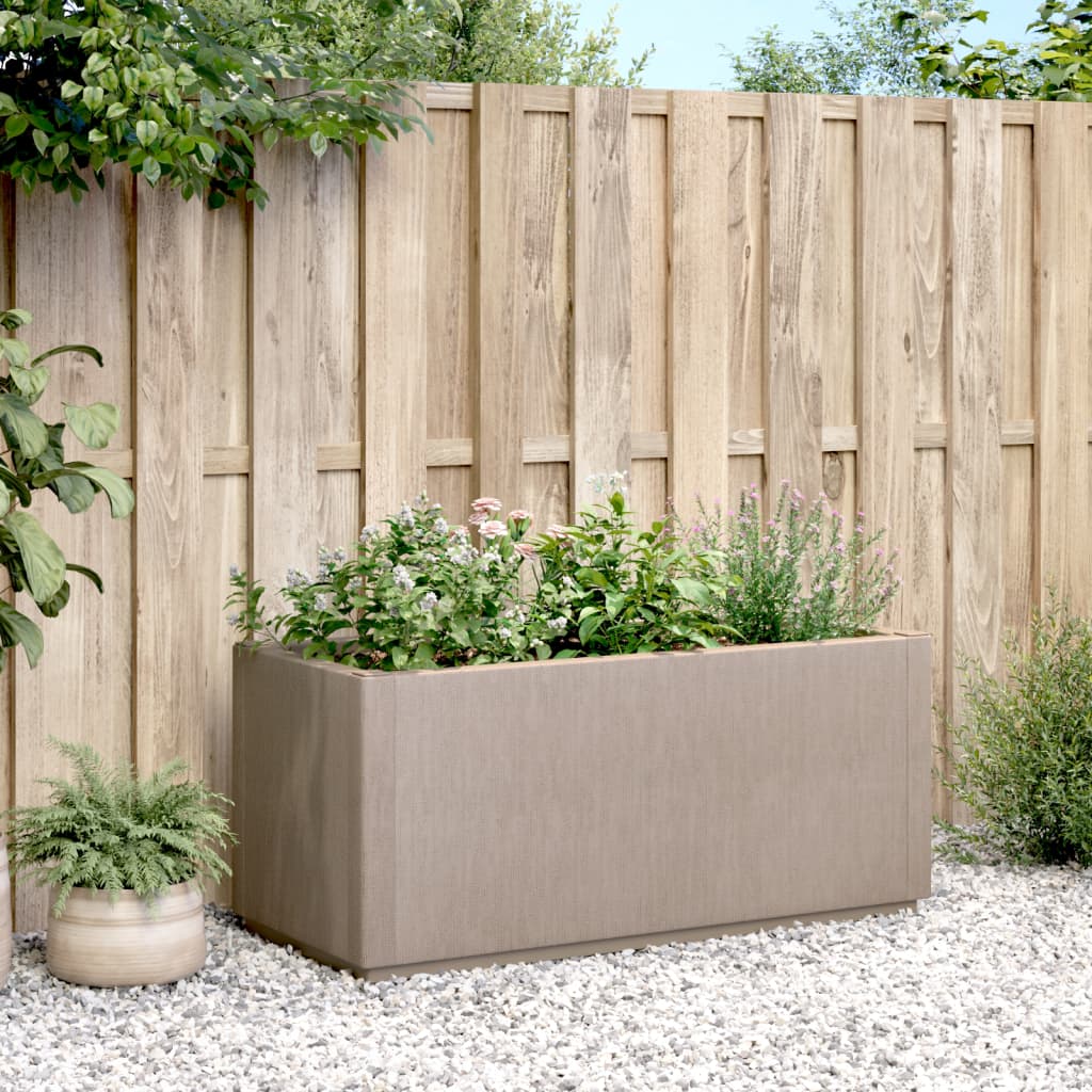 Plantenbak 80X36X35 Cm Polypropeen Lichtbruin