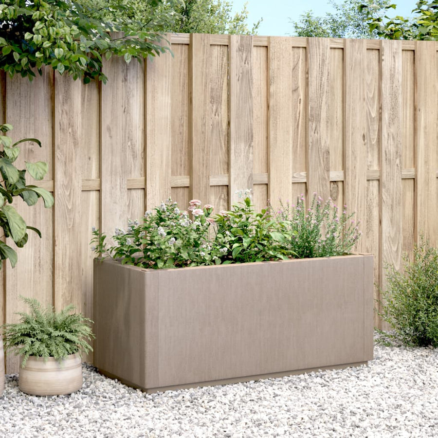 Plantenbak 80X36X35 Cm Polypropeen Lichtbruin
