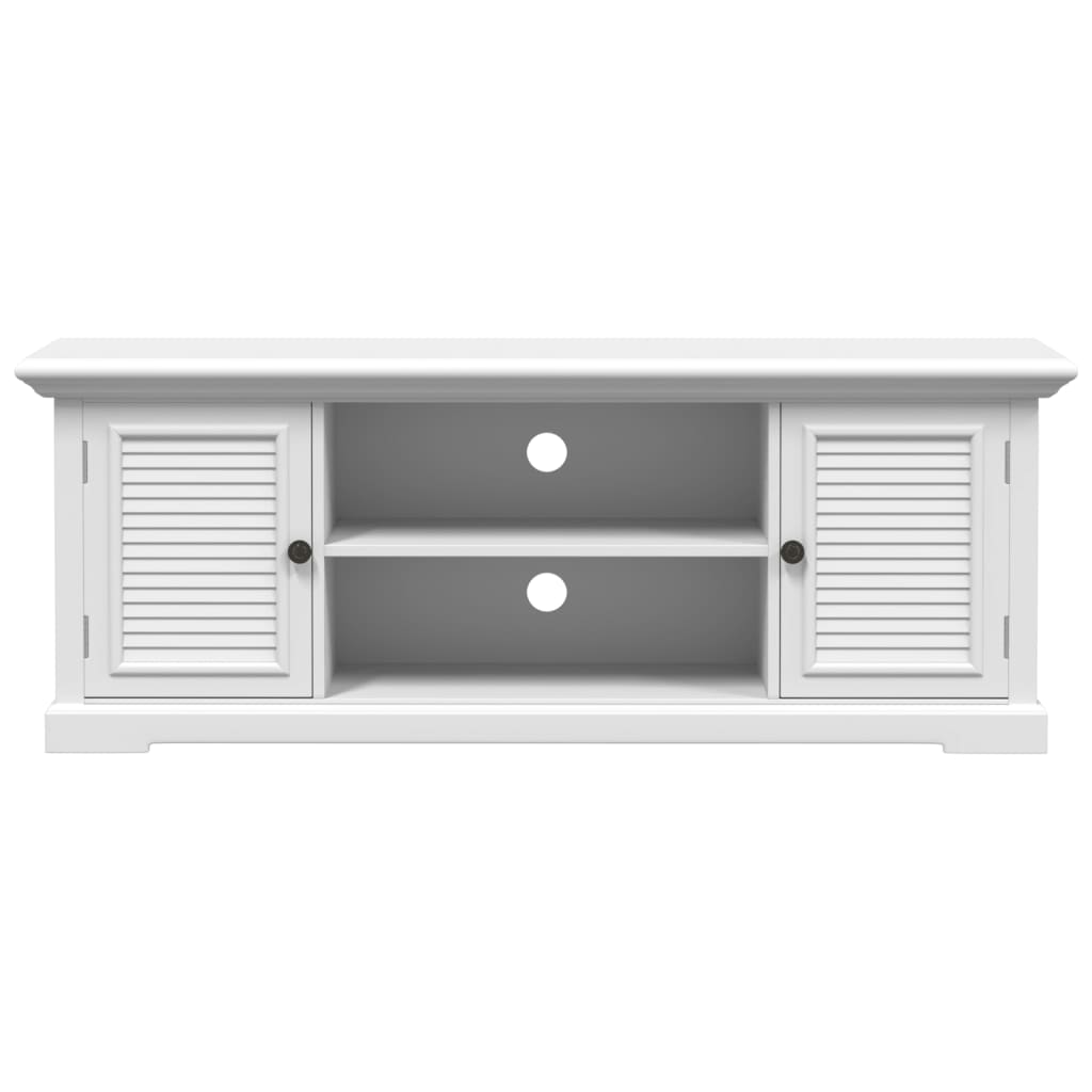 Tv-meubel 110x30x41 cm bewerkt hout wit