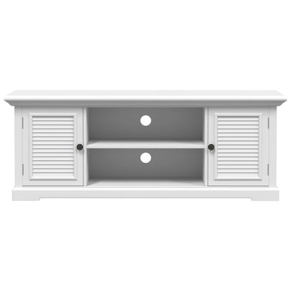 Tv-meubel 110x30x41 cm bewerkt hout wit