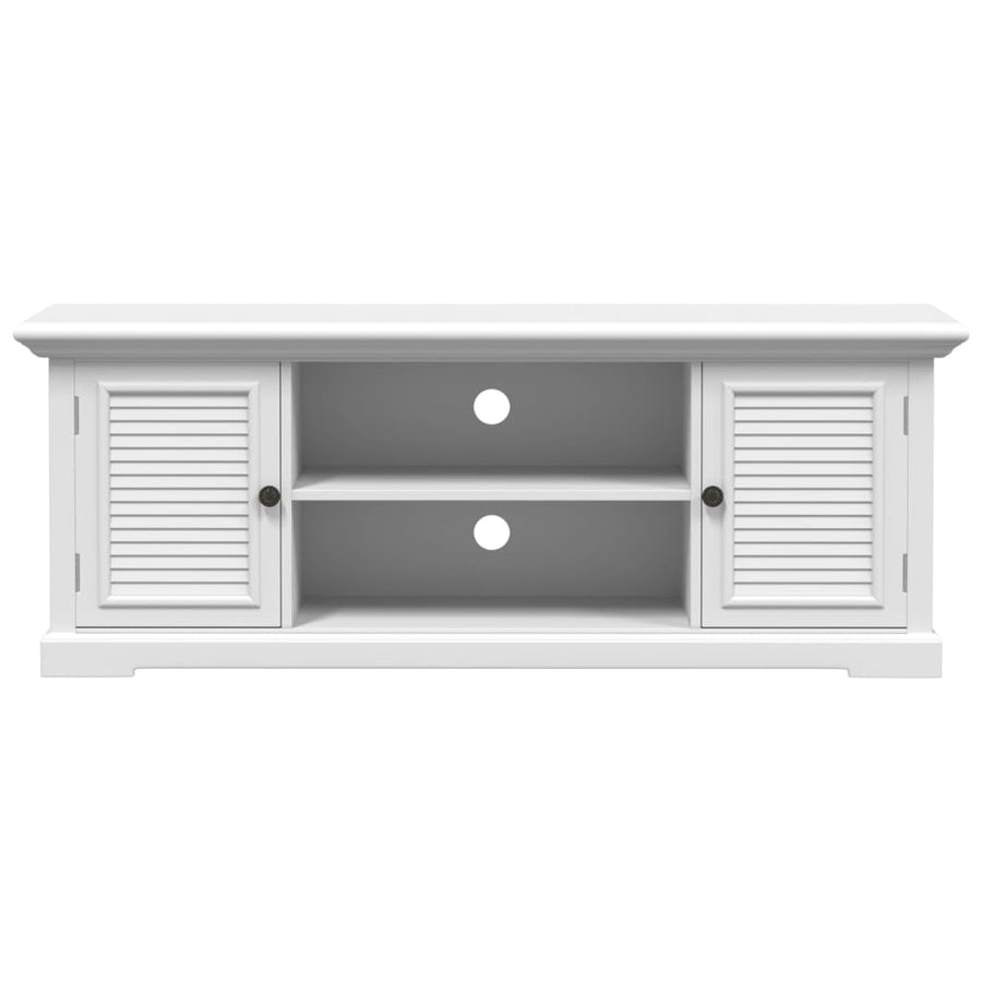 Tv-meubel 110x30x41 cm bewerkt hout wit