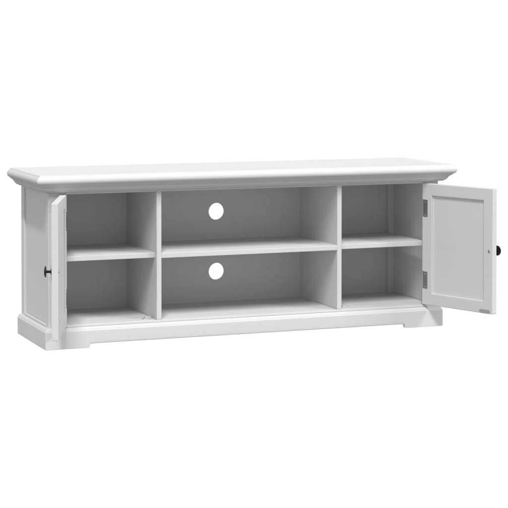 Tv-meubel 110x30x41 cm bewerkt hout wit