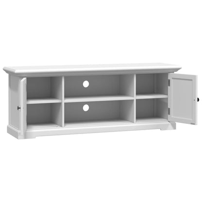 Tv-meubel 110x30x41 cm bewerkt hout wit