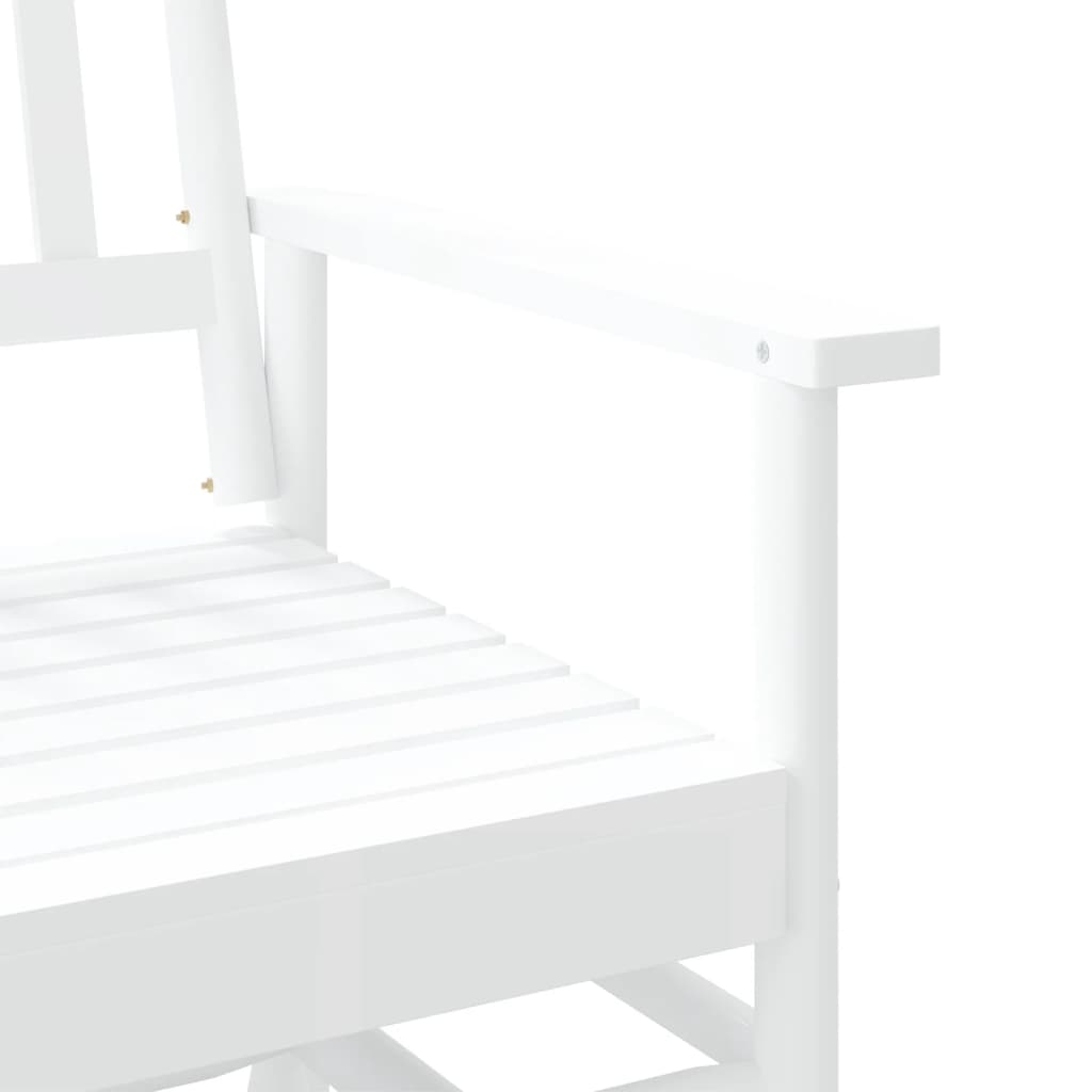 Schuifbankje 118x70x104,5 cm massief populierenhout wit