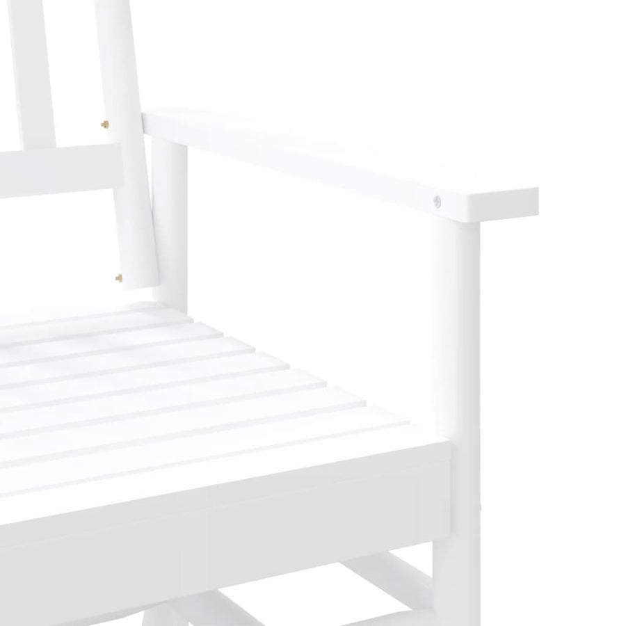 Schuifbankje 118x70x104,5 cm massief populierenhout wit