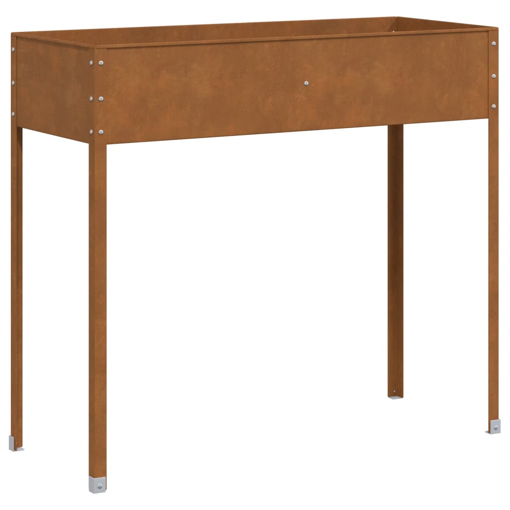 Plantenbak 100,5x40,5x90 cm weervast staal