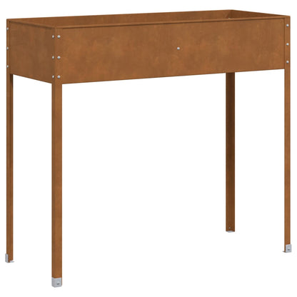 Plantenbak 100,5x40,5x90 cm weervast staal