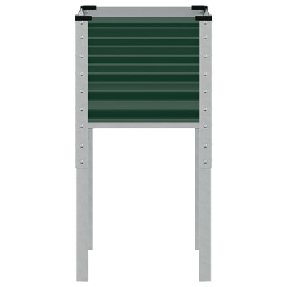 Plantenbak 45x45x88 cm staal groen