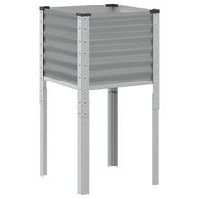 Plantenbak 45x45x88 cm staal grijs