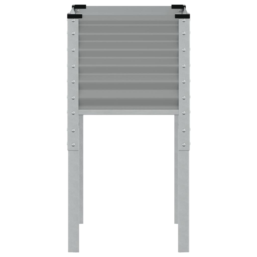 Plantenbak 45x45x88 cm staal grijs