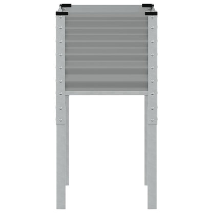Plantenbak 45x45x88 cm staal grijs